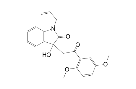 2H-indol-2-one, 3-[2-(2,5-dimethoxyphenyl)-2-oxoethyl]-1,3-dihydro-3-hydroxy-1-(2-propenyl)-