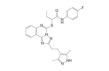 butanamide, 2-[[2-[2-(3,5-dimethyl-1H-pyrazol-4-yl)ethyl][1,2,4]triazolo[1,5-c]quinazolin-5-yl]thio]-N-(4-fluorophenyl)-
