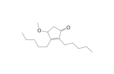 4-Methoxy-2,3-dipentylcyclopent-2-en-1-one