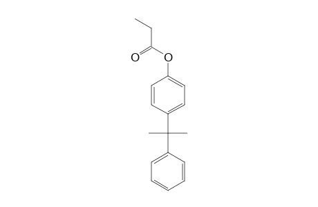Phenol, 4-(1-methyl-1-phenylethyl)-, propanoate