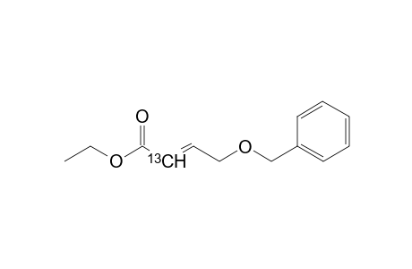Ethyl [2-13C]-(E)-4-(Benzyloxy)but-2-enoate