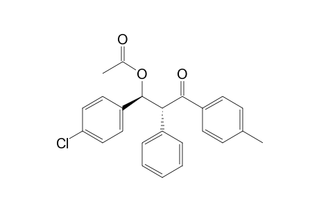(1S,2R)/(1R,2S)-1-(4-Chlorophenyl)-3-(4-methylphenyl)-3-oxo-2-phenylpropyl Acetate