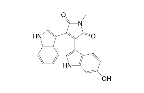 1H-Pyrrole-2,5-dione, 3-(6-hydroxy-1H-indol-3-yl)-4-(1H-indol-3-yl)-1-methyl-