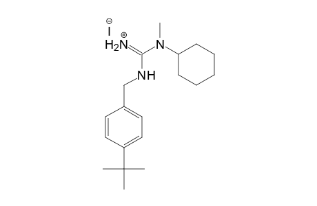 Guanidine, N-cyclohexyl-N'-[[4-(1,1-dimethylethyl)phenyl]methyl]-N-methyl-, monohydriodide