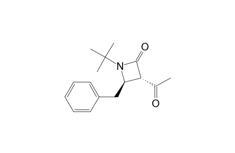 trans-N-tert-Butyl-3-acetyl-4-benzyl-2-azetidinone
