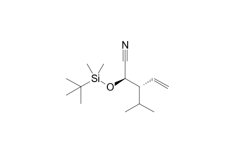(2R,3S)-2-tert-Butyldimethylsiloxy-3-isopropylpent-4-enenitrile