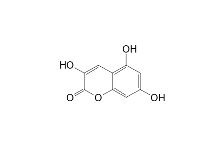 2H-1-Benzopyran-2-one, 3,5,7-trihydroxy-