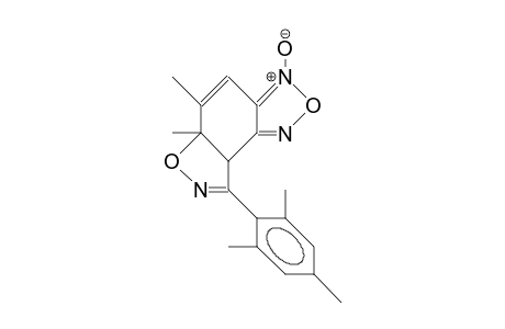 3b,6a-Dihydro-6a,7-dimethyl-4-(2,4,6-trimethyl-phenyl)-oxazolo(4,5-E)(2,1,3)-benzoxadiazole 1-oxide