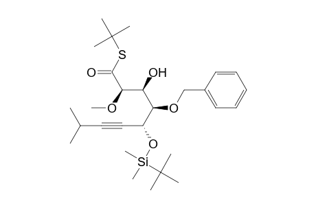 S-tert-Butyl (2R,3S,4R,5R)-4-Benzyloxy-5-[(tert-butyldimethylsilyl)oxy]-3-hydroxy-2-methoxy-8-methyl-6-nonynethioate