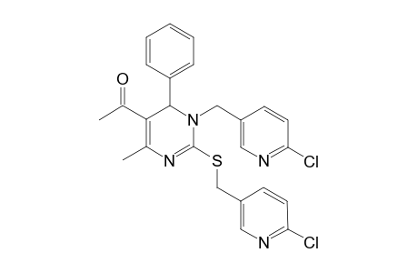 1-[1-(6-Chloro-pyridin-3-ylmethyl)-2-(6-chloro-pyridin-3-ylmethylsulfanyl)-4-methyl-6-phenyl-1,6-dihydro-pyrimidin-5-yl]-ethanone