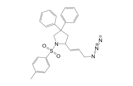 (E)-2-(3-Azidoprop-1-en-1-yl)-4,4-diphenyl-1-tosylpyrrolidine