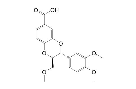 (2R,3R)-3-(3,4-dimethoxyphenyl)-2-(methoxymethyl)-2,3-dihydro-1,4-benzodioxin-6-carboxylic acid