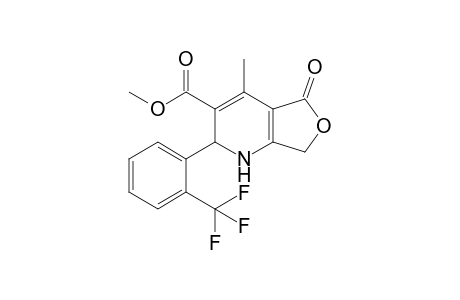 Methyl 1,2,5,7-tetrahydro-4-methyl-5-oxo-2-[2'-(trifluoromethyl)phenyl]-furo[3,4-b]pyridin-3-carboxylate