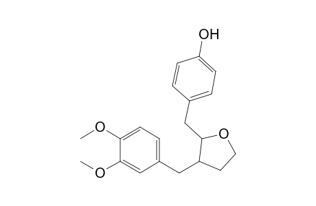 2-(4-Hydroxybenzyl)-3-(3,4-dimethoxybenzyl)tetrahydrofuran