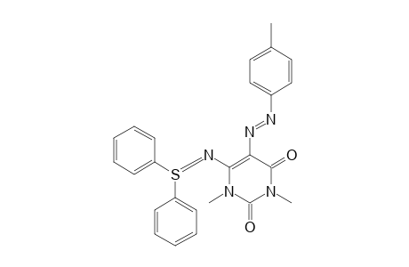 N-[1,3-Dimethyl-5-(p-methylphenylazo)uracil-6-yl]-S,S-diphenylsulfilimine