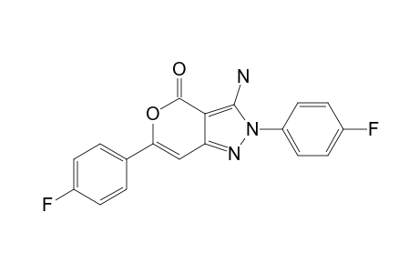 3-AMINO-2,6-DI-(4-FLUOROPHENYL)-4-OXO-4H-PYRANO-[4,3-C]-PYRAZOLE