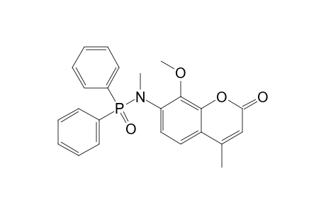 8-Methoxy-4-methyl-7-(N-methyldiphenylphosphinoylamino)-2H-[1]benzopyran-2-one