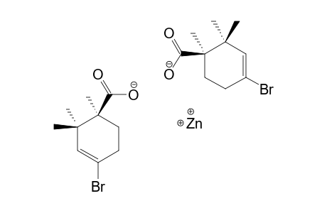 #3;ZINC-SALT;ZINC(2)-SALT-OF-4-BrOMO-CAMPHORENIC-ACID;ZINC(2)-(1R)-4-BrOMO-1,2,2-TRIMETHYLCYClOHEX-3-ENE-1-CARBOXYLATE