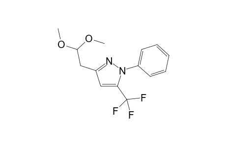 3-(2,2-Dimethoxyethyl)-5-trifluoromethyl-1H-1-phenylpyrazole