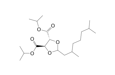 di(1-methylethyl) (4R,5R)-2-[(RS)-2,6-dimethylheptyl]-1,3-dioxolane-4,5-dicarboxylate