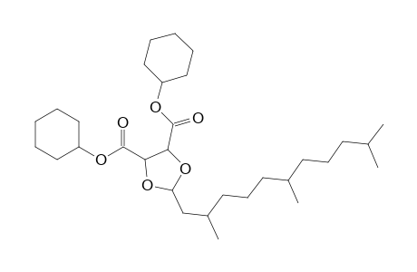 1,3-Dioxolane-4,5-dicarboxylic acid, 2-(2,6,10-trimethylundecyl)-, dicyclohexyl ester
