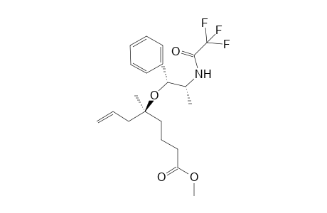 (5R,1'S,2'S)-Methyl 5-Methyl-5-(2'-trifluoroacetamido-1'-phenylpropoxy)oct-7-enoate