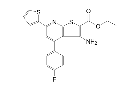 thieno[2,3-b]pyridine-2-carboxylic acid, 3-amino-4-(4-fluorophenyl)-6-(2-thienyl)-, ethyl ester