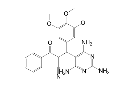2-Benzoyl-3-(3,4,5-trimethoxyphenyl)-3-(2,4,6-triaminopyrimidin-5-yl)-propionitrile