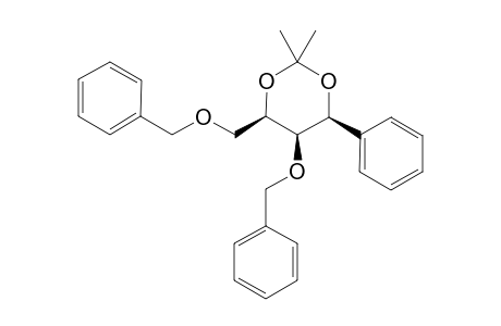 (+/-)-(4R*,5R*,6S*)-5-BENZYLOXY-4-BENZYLOXYMETHYL-2,2-DIMETHYL-6-PHENYL-1,3-DIOXANE