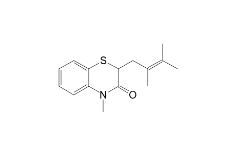 2-(2,3-dimethylbut-2-enyl)-4-methyl-1,4-benzothiazin-3-one