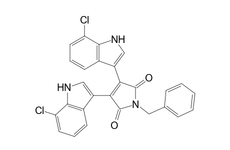 2,3-Bis(7-chloro-1H-indol-3-yl)-N-benzylmaleimide