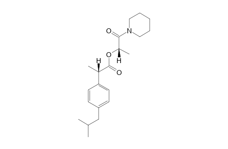 (S,S)-(1S)-1-METHYL-2-OXO-2-(PIPERIDIN-1-YL)-ETHYL-(2S)-2-(4-ISOBUTYLPHENYL)-PROPANOATE