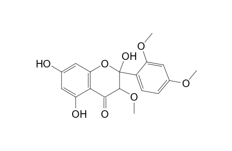 4H-1-Benzopyran-4-one, 2-(2,4-dimethoxyphenyl)-2,3-dihydro-2,5,7-trihydroxy-3-methoxy-, trans-