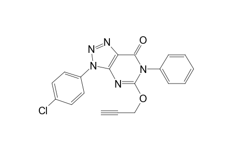 3-(4-Chlorophenyl)-6-phenyl-5-(prop-2-yn-1-yloxy)-3,6-dihydro-7H-1,2,3-triazolo[4,5-d]pyrimidin-7-one