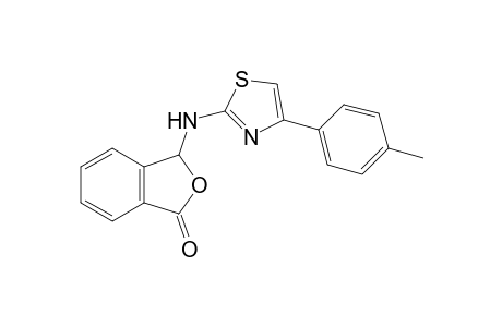 3-[[4-(4-methylphenyl)-1,3-thiazol-2-yl]amino]-3H-2-benzofuran-1-one