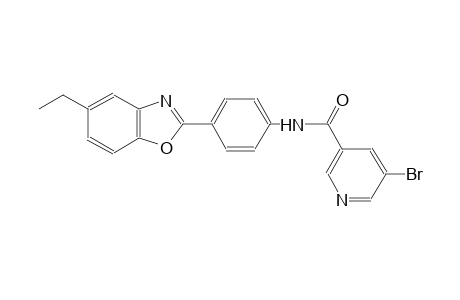 3-pyridinecarboxamide, 5-bromo-N-[4-(5-ethyl-2-benzoxazolyl)phenyl]-