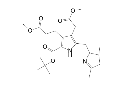 1H-Pyrrole-3-propanoic acid, 5-[(3,4-dihydro-3,3,5-trimethyl-2H-pyrrol-2-yl)methyl]-2-[(1,1-dimethylethoxy)carbonyl]-4-(2-methoxy-2-oxoethyl)-, methyl ester