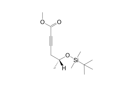 (5R)-5-[tert-butyl(dimethyl)silyl]oxy-2-hexynoic acid methyl ester