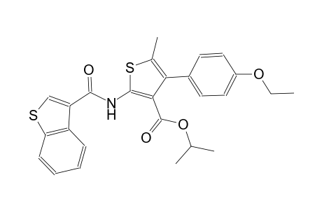 isopropyl 2-[(1-benzothien-3-ylcarbonyl)amino]-4-(4-ethoxyphenyl)-5-methyl-3-thiophenecarboxylate