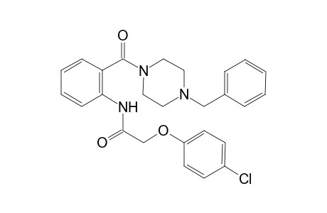 N-{2-[(4-benzylpiperazin-1-yl)carbonyl]phenyl}-2-(4-chlorophenoxy)acetamide