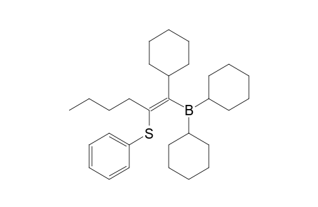 (E)-1-Cyclohexyl-1-(dicyclohexylboryl)-2-(phenylthio)-1-hexene