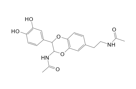 N-(2-[3-(Acetylamino)-2-(3,4-dihydroxyphenyl)-2,3-dihydro-1,4-benzodioxin-6-yl]ethyl)acetamide