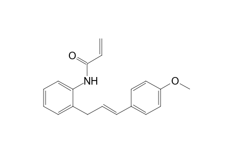 (E)-N-(2-(3-(4-methoxyphenyl)allyl)phenyl)acrylamide