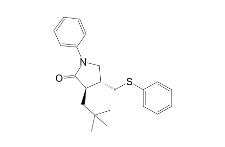 (3R,4R)-3-(2,2-Dimethylpropyl)-1-phenyl-4-[(phenylthio)methyl]-2-pyrrolidinone