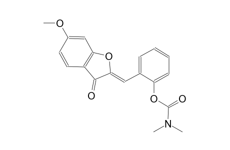 carbamic acid, dimethyl-, 2-[(Z)-(6-methoxy-3-oxo-2(3H)-benzofuranylidene)methyl]phenyl ester