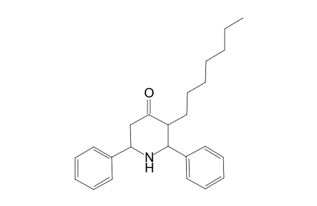 3-Heptyl-2,6-diphenyl-4-piperidinone