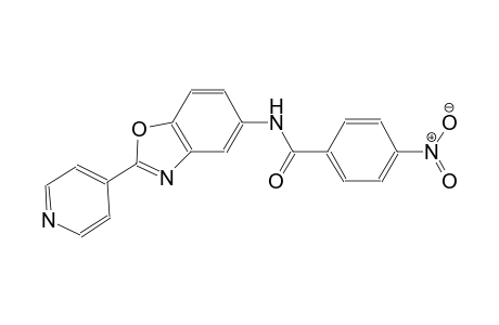 4-nitro-N-[2-(4-pyridinyl)-1,3-benzoxazol-5-yl]benzamide