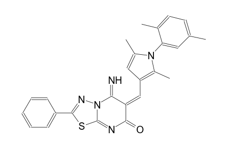 (6E)-6-{[1-(2,5-dimethylphenyl)-2,5-dimethyl-1H-pyrrol-3-yl]methylene}-5-imino-2-phenyl-5,6-dihydro-7H-[1,3,4]thiadiazolo[3,2-a]pyrimidin-7-one