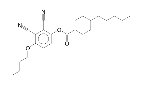 2,3-Dicyano-4-(pentyloxy)phenyl 4-pentylcyclohexanecarboxylate