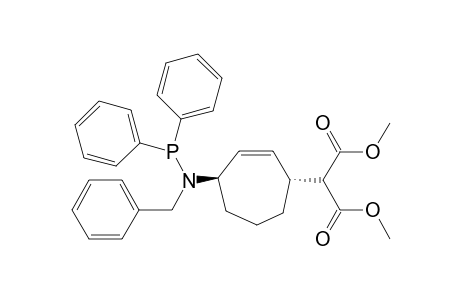 (E)-Dimethyl [4-[benzyl(diphenylphosphinous)amidyl]cyclohept-2-en-1-yl]malonate